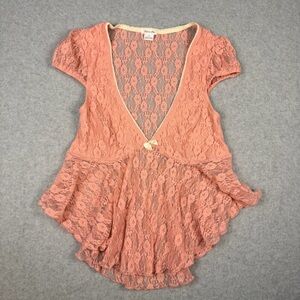 Kimchi Blue Blush Lace Top